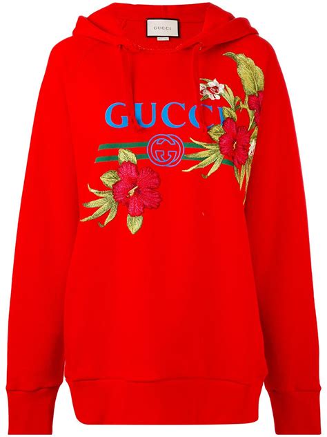 gucci hoodie with flowers